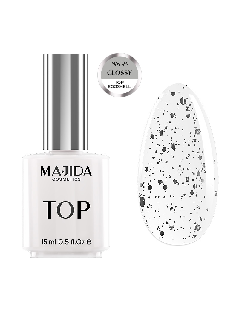 TOP EGGSHELL BLACK MATT DRY 15 ML