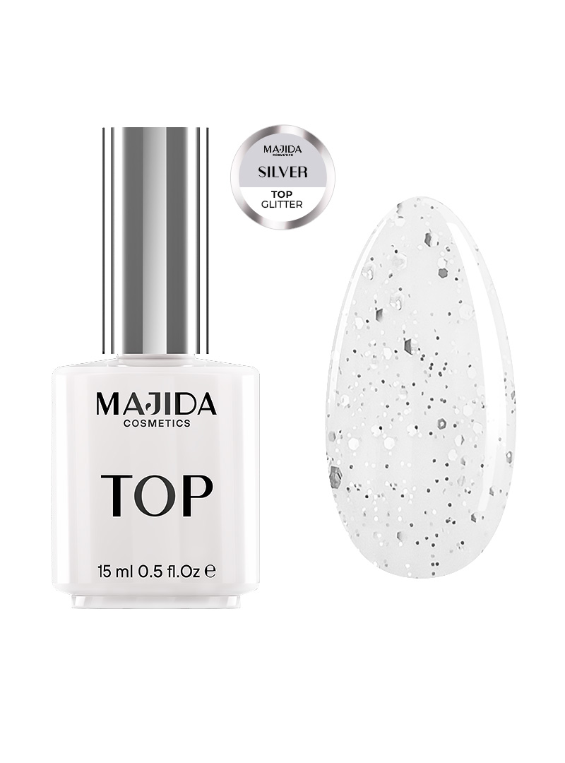 TOP GLITTER SILVER 15 ML
