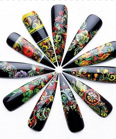 Artistic Nail Painting (work in group)